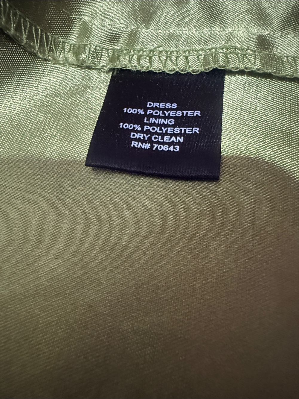 Jessica Howard Olive Green Ruffle V-Neck Midi Dress - Picture 12 of 12
